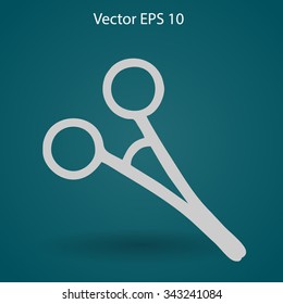 Medical scissors vector illustration