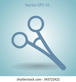 Medical scissors vector illustration