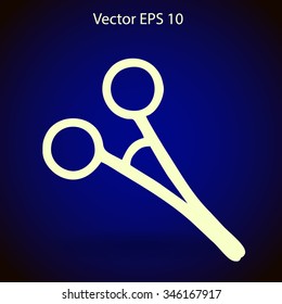 Medical scissors vector illustration