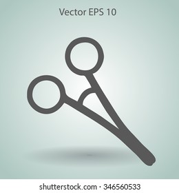 Medical scissors vector illustration