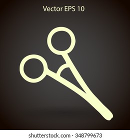 Medical scissors vector illustration