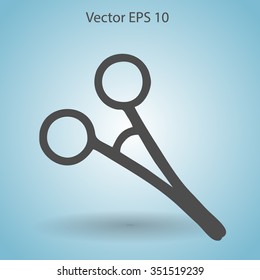 Medical scissors vector illustration