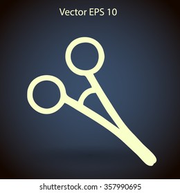 Medical scissors vector illustration