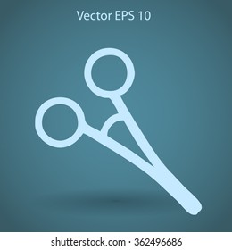 Medical scissors vector illustration