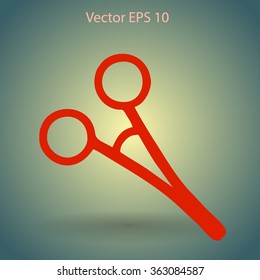 Medical scissors vector illustration