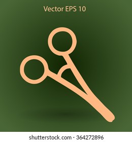 Medical scissors vector illustration