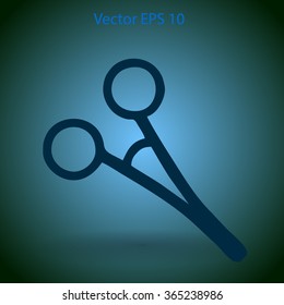 Medical scissors vector illustration