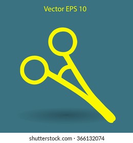 Medical scissors vector illustration