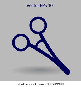 Medical scissors vector illustration