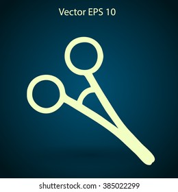 Medical scissors vector illustration