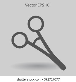 Medical scissors vector illustration