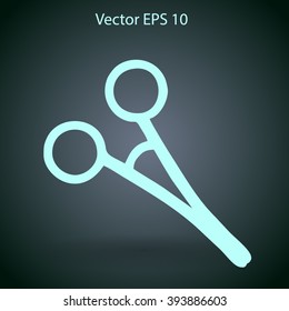 Medical scissors vector illustration