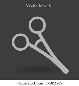 Medical scissors vector illustration