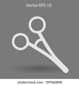 Medical scissors vector illustration