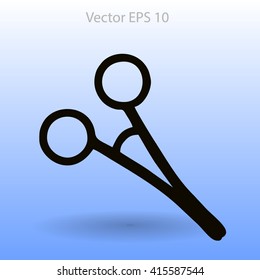 Medical scissors vector illustration