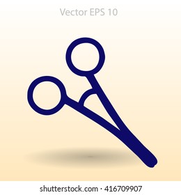 Medical scissors vector illustration