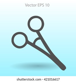 Medical scissors vector illustration