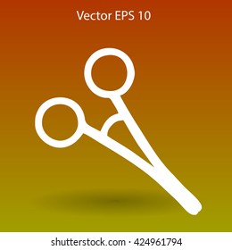 Medical scissors vector illustration