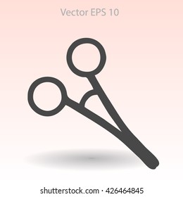 Medical scissors vector illustration