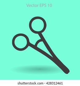 Medical scissors vector illustration