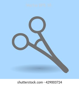 Medical scissors vector illustration