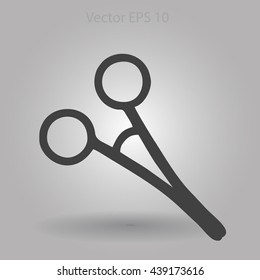 Medical scissors vector illustration