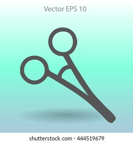 Medical scissors vector illustration