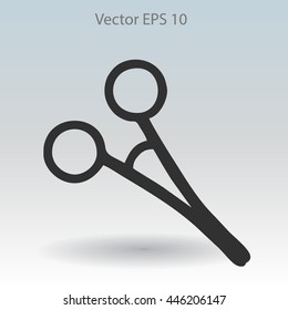 Medical scissors vector illustration