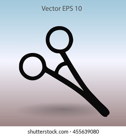 Medical scissors vector illustration