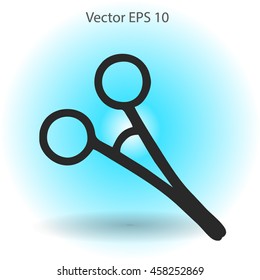 Medical scissors vector illustration
