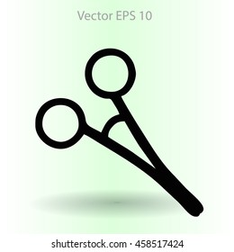 Medical scissors vector illustration