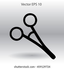 Medical scissors vector illustration