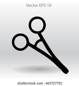 Medical scissors vector illustration