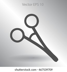 Medical scissors vector illustration