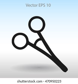 Medical scissors vector illustration