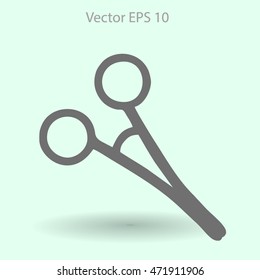 Medical scissors vector illustration