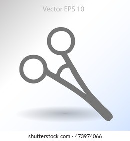 Medical scissors vector illustration