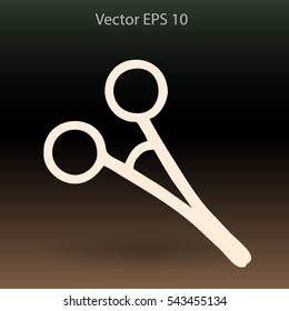 Medical scissors vector illustration