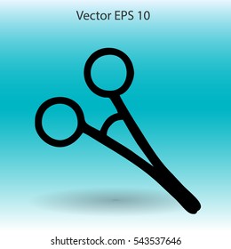 Medical scissors vector illustration