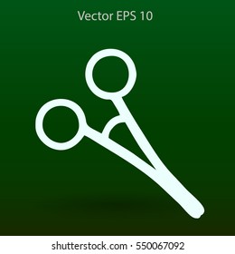 Medical scissors vector illustration