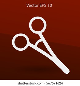 Medical scissors vector illustration