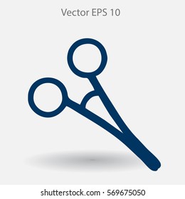 Medical scissors vector illustration