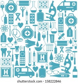Medical seamless background.
