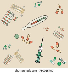 medical seamless background