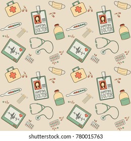 medical seamless background