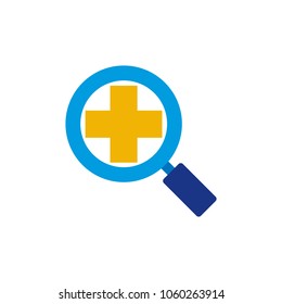 Medical Search Logo Icon Design