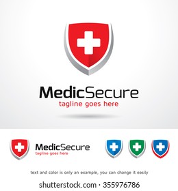 Medical Secure Logo Template Design Vector