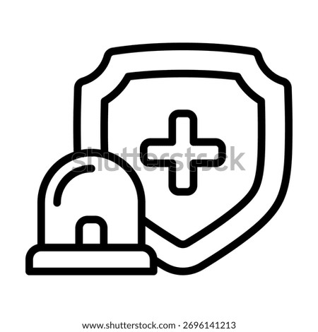Medical Security Icon Element For Design And Vector