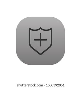 Medical Security  - Line Vector Icon