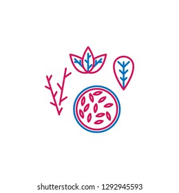 Medical, seed colored icon. Element of medicine illustration. Signs and symbols icon can be used for web, logo, mobile app, UI, UX